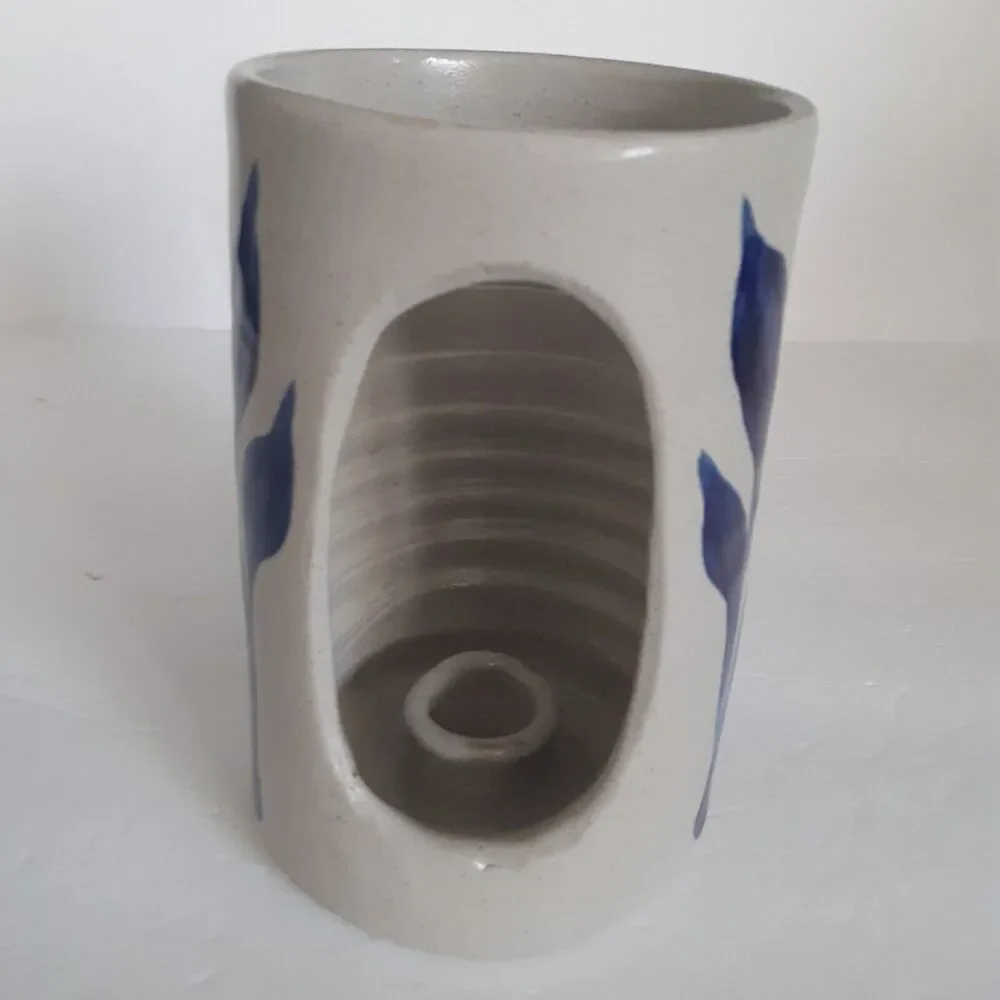 Williamsburg Pottery Hanging Candle Holder Stoneware Salt Glaze